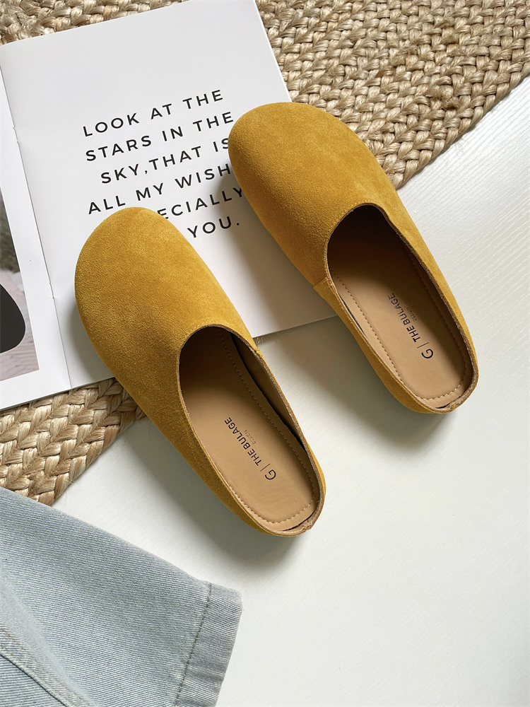 2025 New Genuine Leather Retro Birkenstock Closed Toe Slippers for Women Summer Outdoor Clogs - Image 3